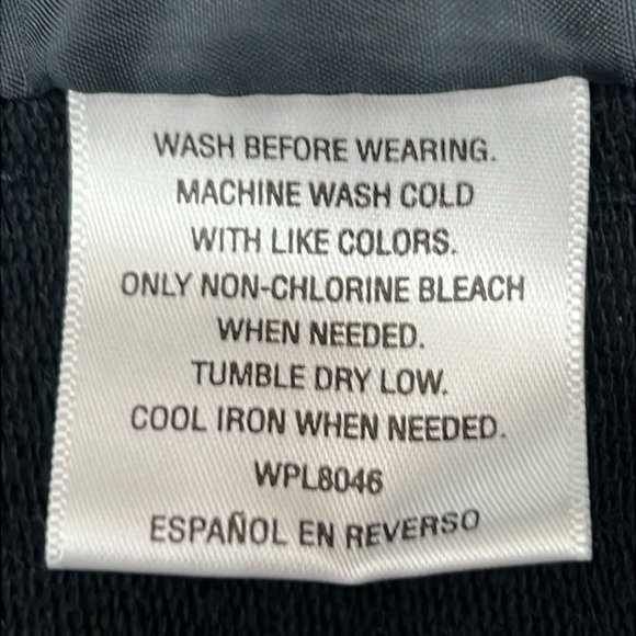 Style & Co Women’s Utility Jacket Size XL Black Mixed Media Lined Front - Picture 8 of 10